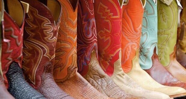 Texas Boots in Display
