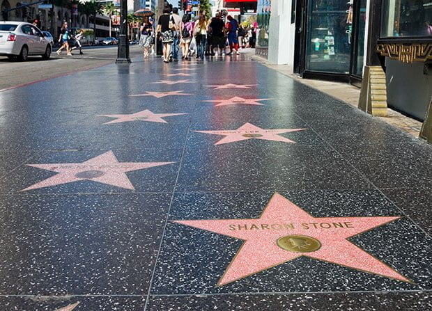 Hollywood Walk of Fame in Hollywood, California