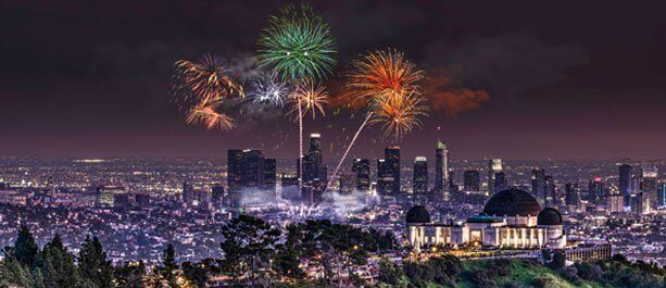 Fireworks at Dodger Stadium, Los Angeles